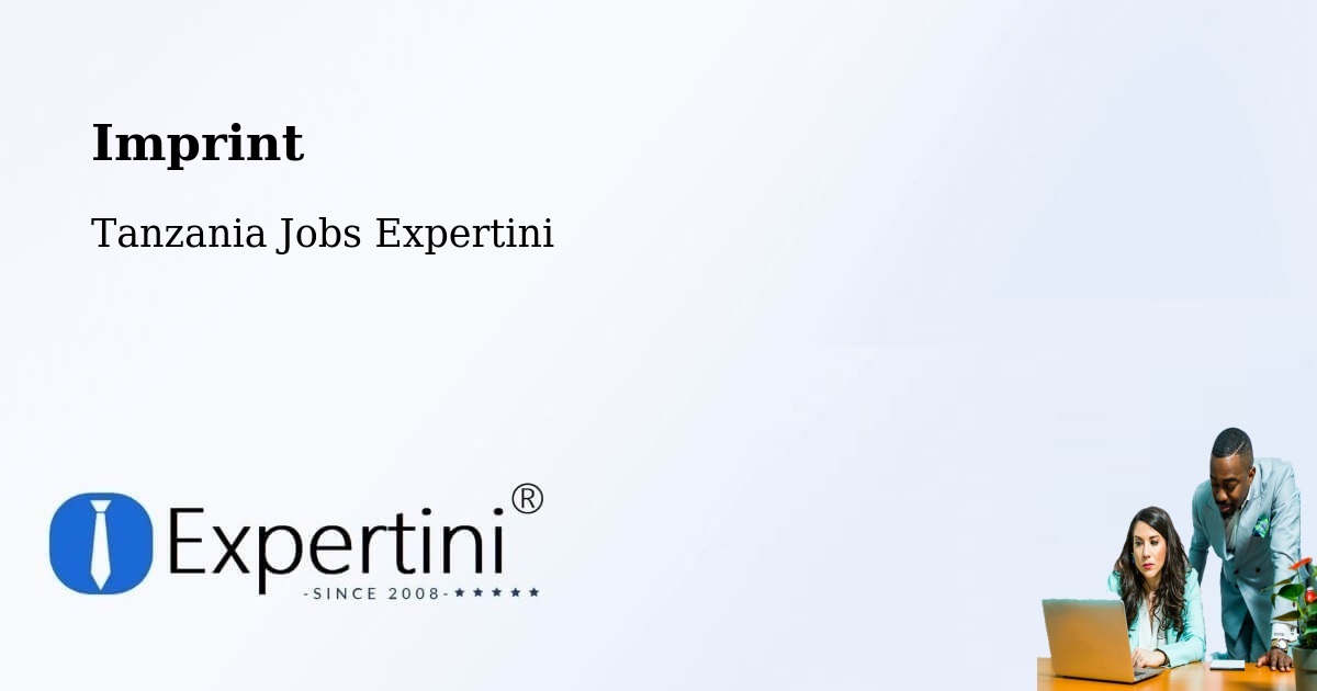 Imprint – Maposeni - Tanzania Jobs Expertini